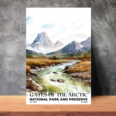 Gates of the Arctic National Park and Preserve Poster, Travel Art, Office Poster, Home Decor | S4 - image2